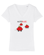autoBUZE Tricou mânecă scurtă guler V Damă Evoker