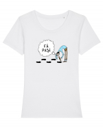 Fă pași! Tricou mânecă scurtă guler larg fitted Damă Expresser