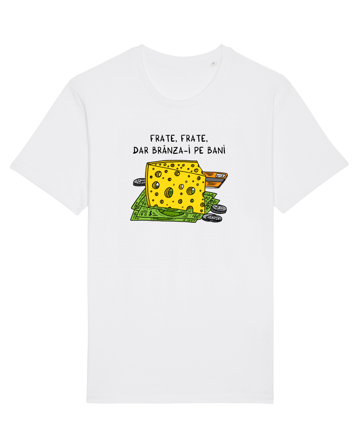 Tricou mânecă scurtă Unisex Rocker White