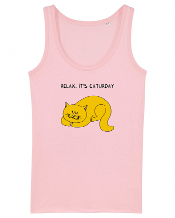 Relax, it's CATurday Cotton Pink