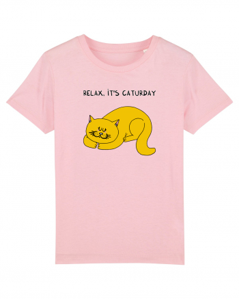 Relax, it's CATurday Cotton Pink