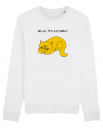 Relax, it's CATurday Bluză mânecă lungă Unisex Rise