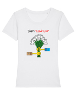 Ținem legătura (de ceapă) Tricou mânecă scurtă guler larg fitted Damă Expresser