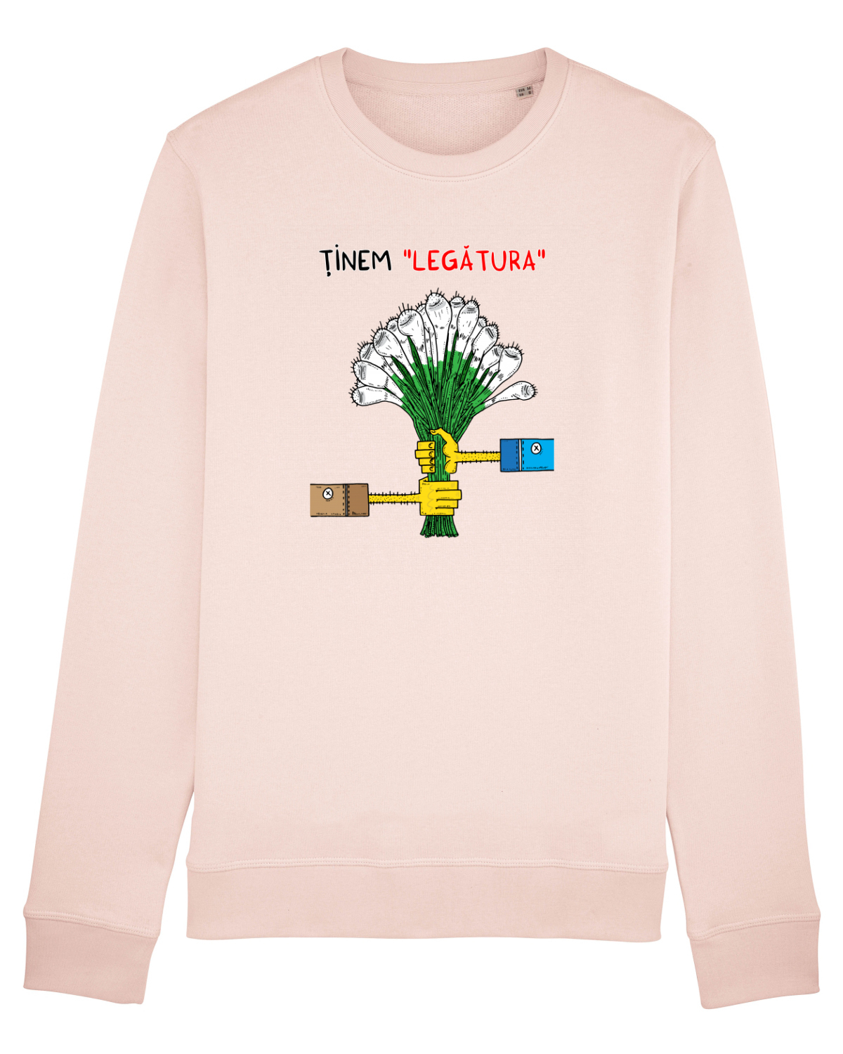 Bluză mânecă lungă Unisex Rise Candy Pink