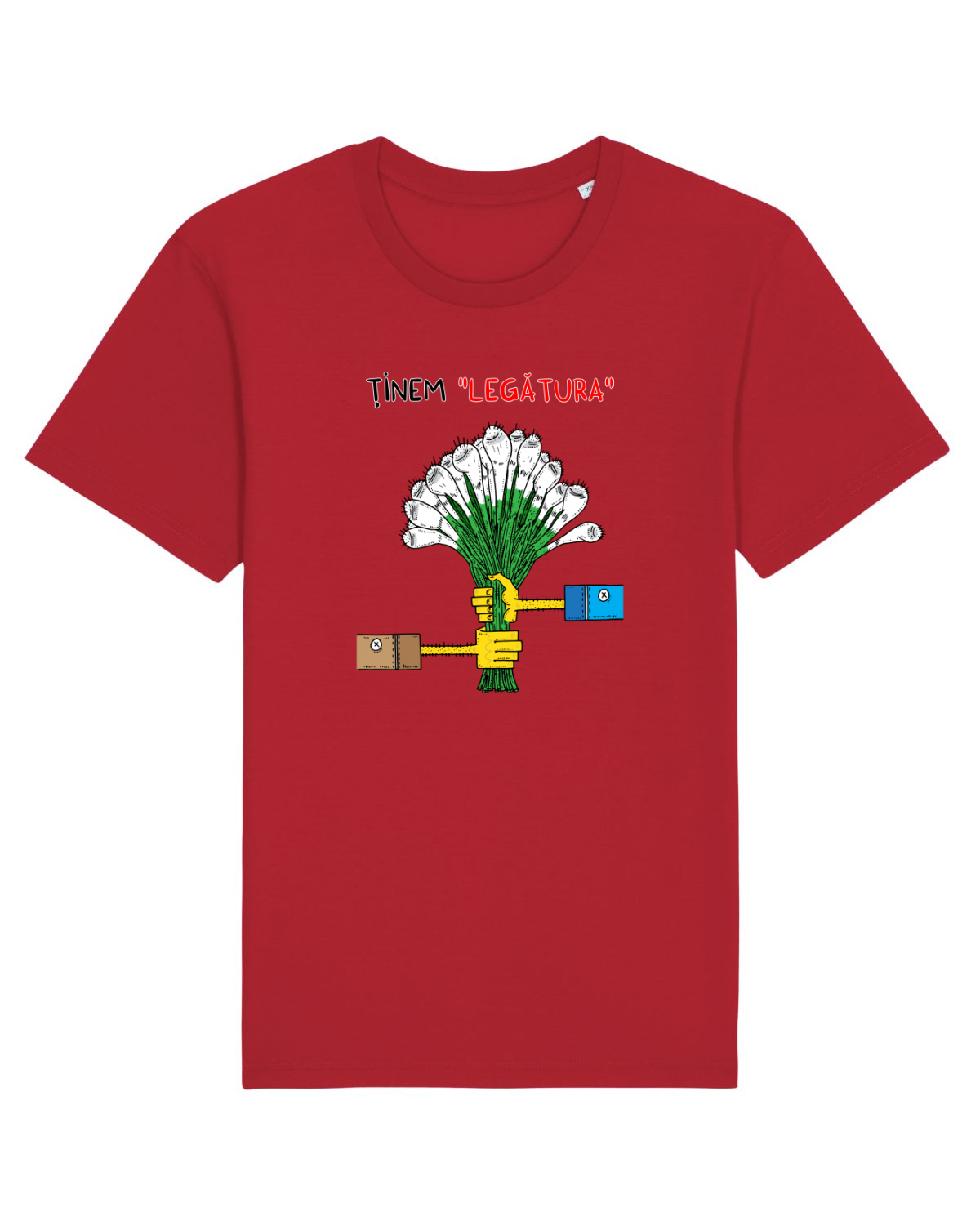Tricou mânecă scurtă Unisex Rocker Red