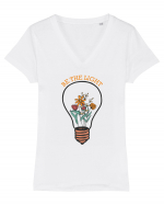 Be the Light Tricou mânecă scurtă guler V Damă Evoker