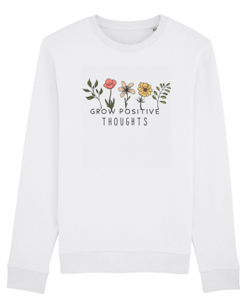 Grow Positive Tghoughts  White