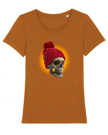 Craniu cu caciulă - skullbeanie 02-01 Roasted Orange