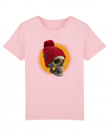 Craniu cu caciulă - skullbeanie 02-01 Cotton Pink