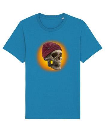 Craniu cu caciulă - skullbeanie 03-02 Azur