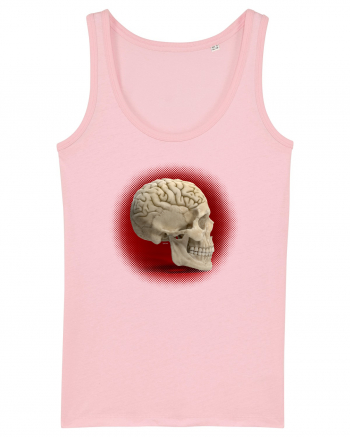 Craniu cu creier - skullbrain Cotton Pink