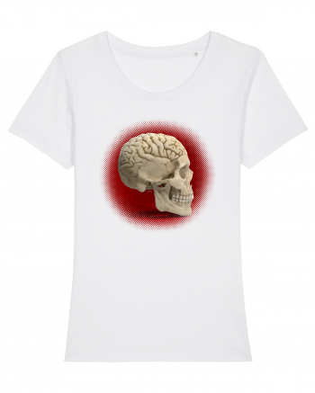 Craniu cu creier - skullbrain White