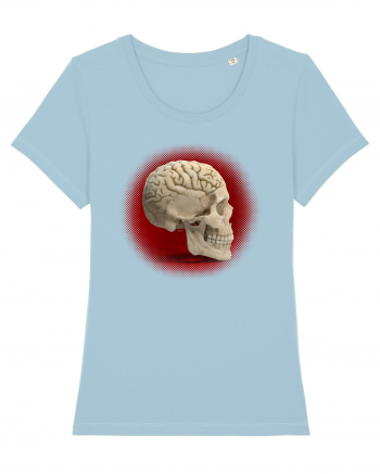 Craniu cu creier - skullbrain Sky Blue