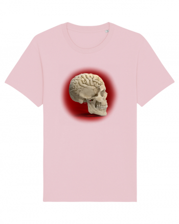 Craniu cu creier - skullbrain Cotton Pink