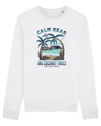 De vară: Calm seas and coconut trees White