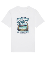 De vară: Calm seas and coconut trees Tricou mânecă scurtă Unisex Rocker