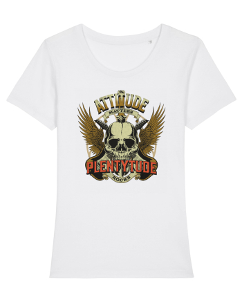 Attitude matters - Plentytude rocks White