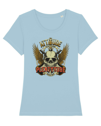 Attitude matters - Plentytude rocks Sky Blue