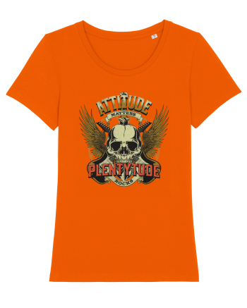 Attitude matters - Plentytude rocks Bright Orange