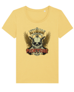 Attitude matters - Plentytude rocks Tricou mânecă scurtă guler larg fitted Damă Expresser