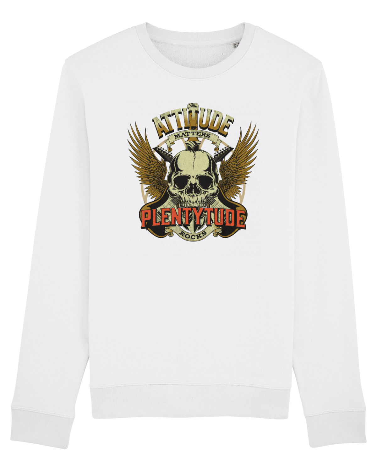 Bluză mânecă lungă Unisex Rise White