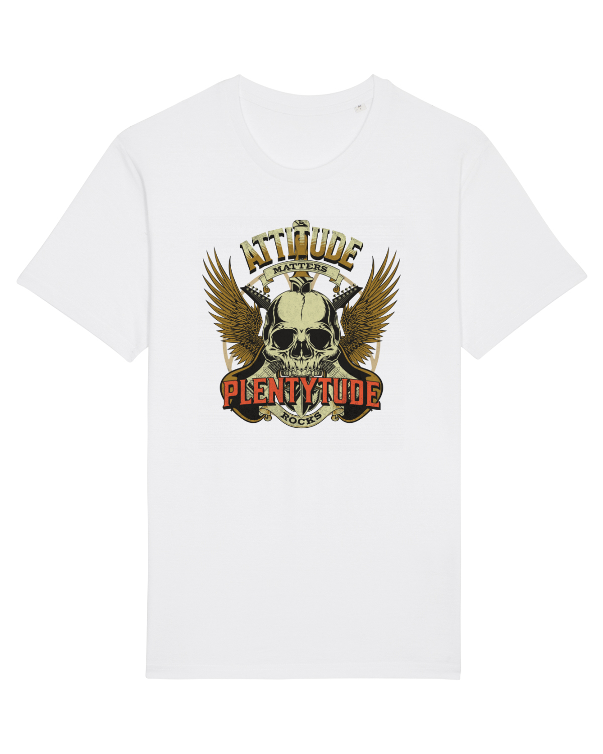 Tricou mânecă scurtă Unisex Rocker White