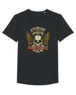 Attitude matters - Plentytude rocks Tricou mânecă scurtă guler larg Bărbat Skater
