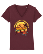 De vară: Discover your own paradise Tricou mânecă scurtă guler V Damă Evoker