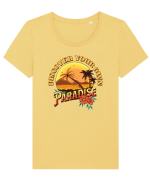 De vară: Discover your own paradise Tricou mânecă scurtă guler larg fitted Damă Expresser