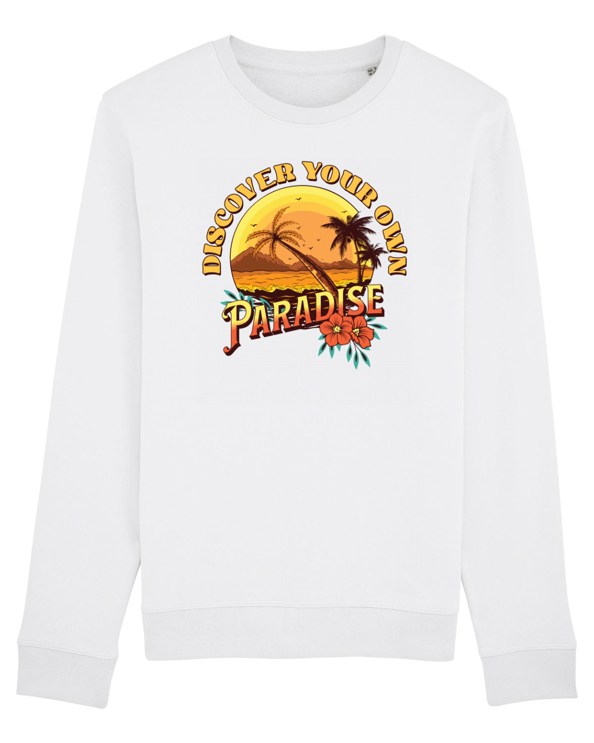 Bluză mânecă lungă Unisex Rise White