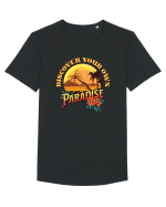 De vară: Discover your own paradise Tricou mânecă scurtă guler larg Bărbat Skater