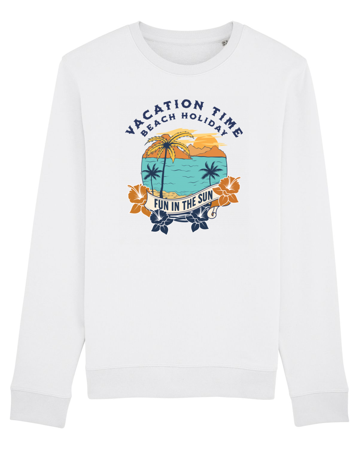 Bluză mânecă lungă Unisex Rise White