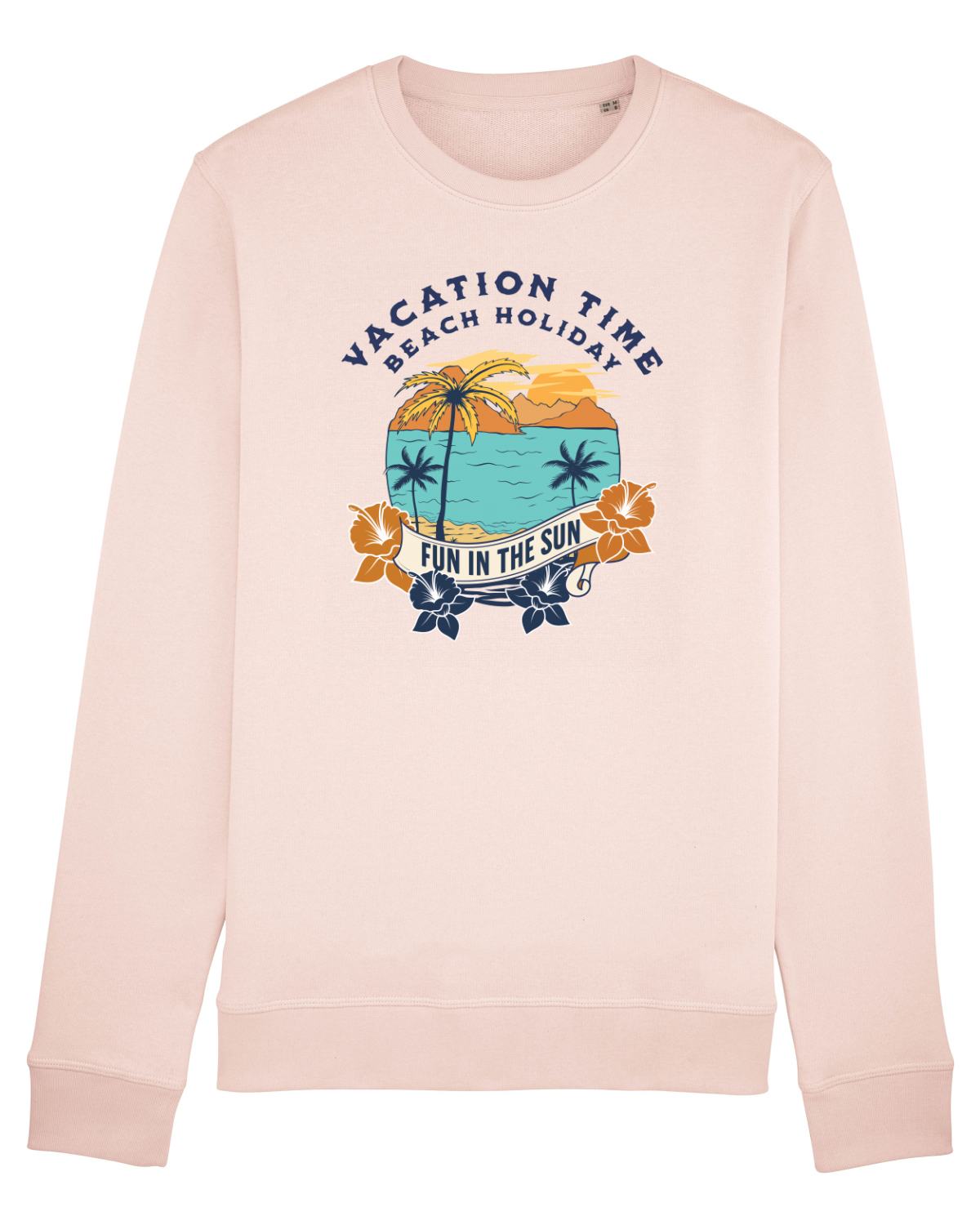 Bluză mânecă lungă Unisex Rise Candy Pink