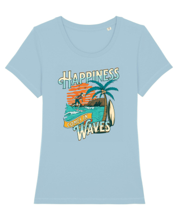 De vară: Happiness comes in waves Sky Blue