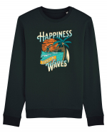 De vară: Happiness comes in waves Bluză mânecă lungă Unisex Rise