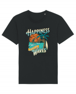 De vară: Happiness comes in waves Tricou mânecă scurtă Unisex Rocker