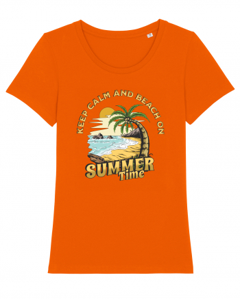 De vară: Keep calm and beach on Bright Orange