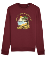 De vară: Keep calm and beach on Bluză mânecă lungă Unisex Rise