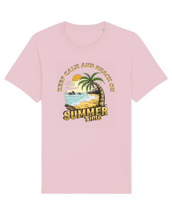 De vară: Keep calm and beach on Cotton Pink