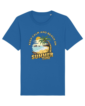 De vară: Keep calm and beach on Royal Blue
