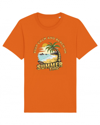 De vară: Keep calm and beach on Bright Orange