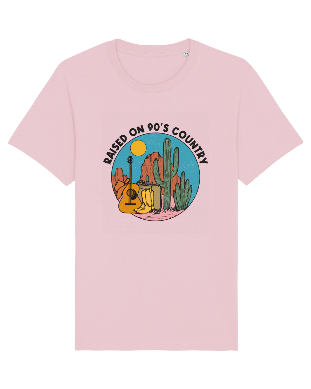 Tricou mânecă scurtă Unisex Rocker Cotton Pink