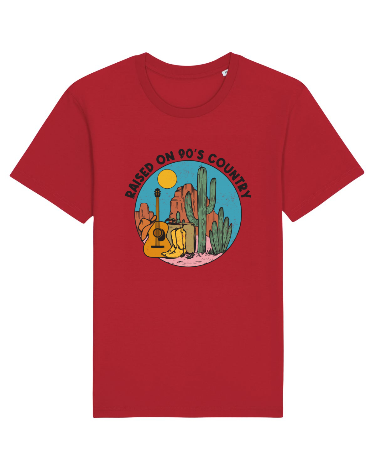 Tricou mânecă scurtă Unisex Rocker Red