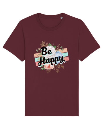 Be Happy Burgundy