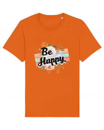 Be Happy Bright Orange