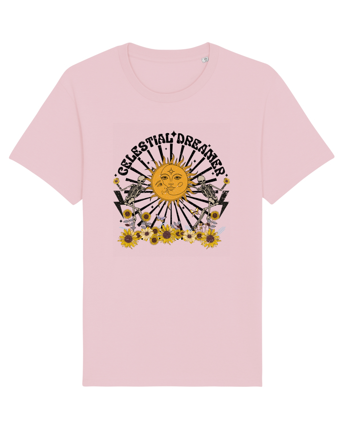 Tricou mânecă scurtă Unisex Rocker Cotton Pink