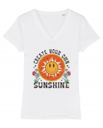 Create Your Own Sunshine Tricou mânecă scurtă guler V Damă Evoker