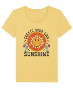 Create Your Own Sunshine Tricou mânecă scurtă guler larg fitted Damă Expresser