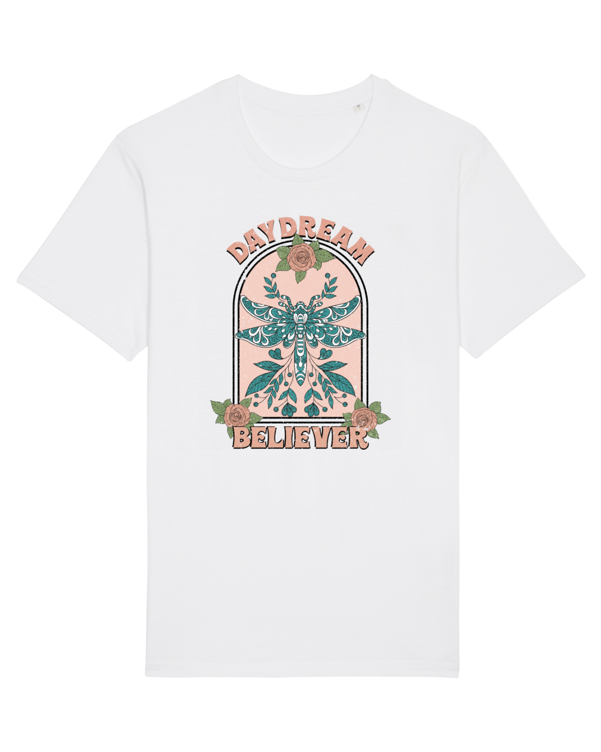 Tricou mânecă scurtă Unisex Rocker White