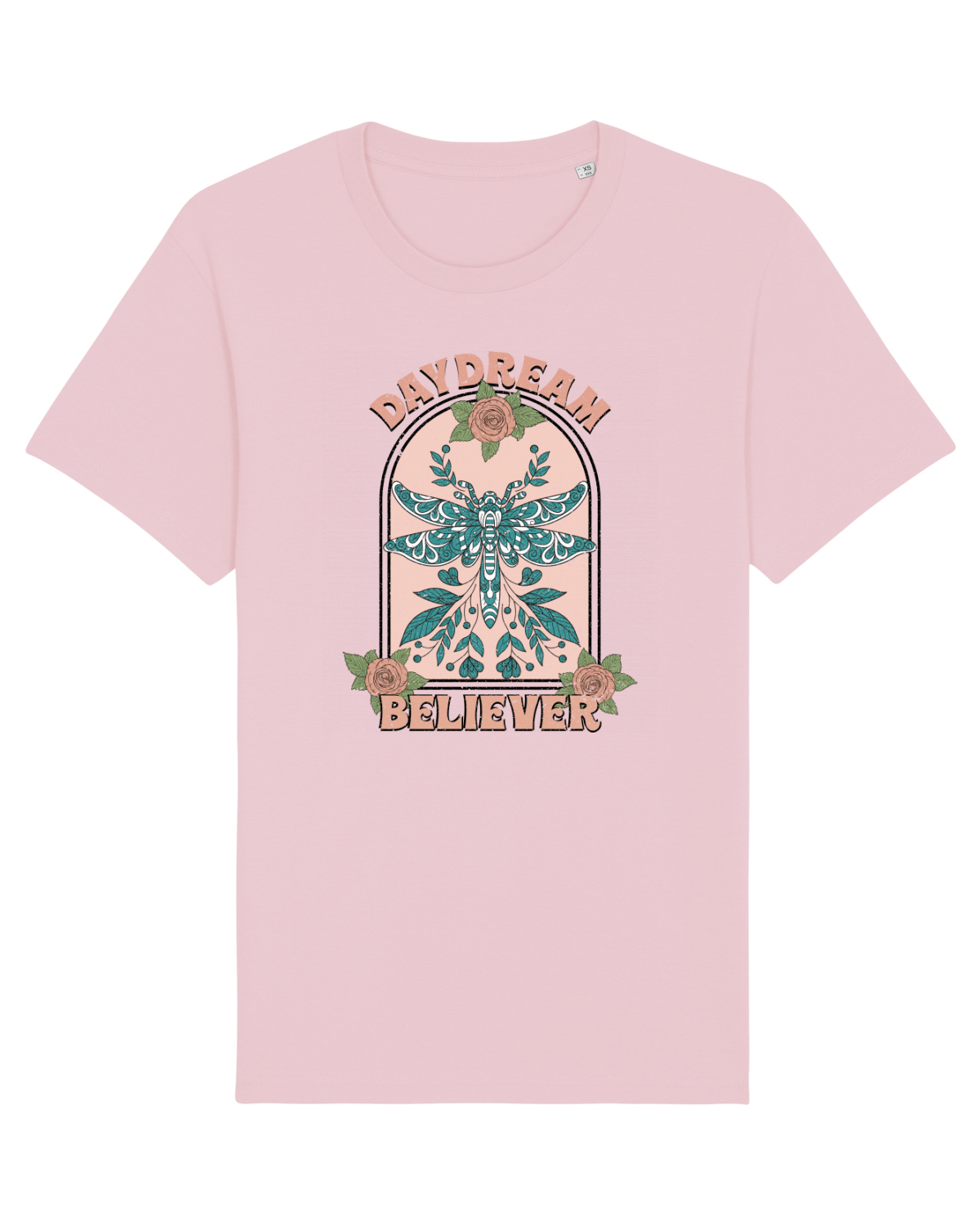 Tricou mânecă scurtă Unisex Rocker Cotton Pink
